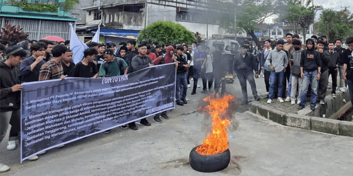 Demo Maritim Muda Nusantara Guncang Kantor Pelindo Samarinda, Tuntut Transparansi Pengelolaan Pandu-Tunda Kapal di Bawah Jembatan Mahakam