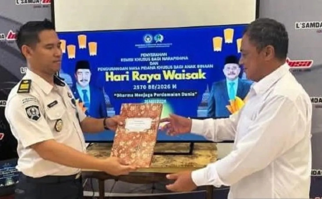 6 Warga Binaan Ditjenpas Kaltim Dapatkan Remisi di Hari Waisak