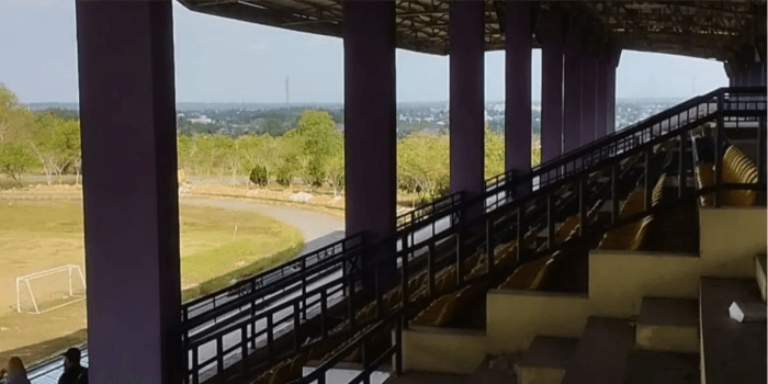 Anggaran Perbaikan Stadion Sandurengas oleh Pemkab Paser sebesar 4,5M.