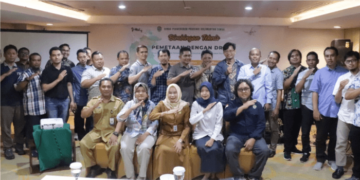 Peningkatan SDM melalui Bimtek Pemerataan Menggunakan Drone.