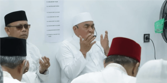 Isran pimpin doa bersama pada 100 hari wafat istri tercinta.