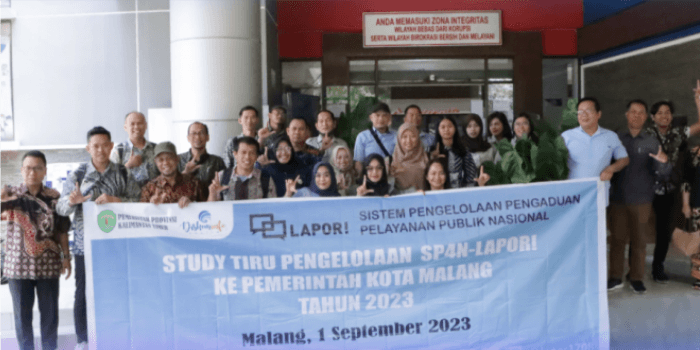 Pengelolaan SP4N-LAPOR! dengan Pemerintah Kota Malang