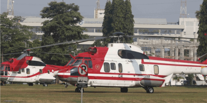 Mengenal Super Puma TNI AU, helikopter yang mendampingi Presiden menjelajahi Bumi Etam.