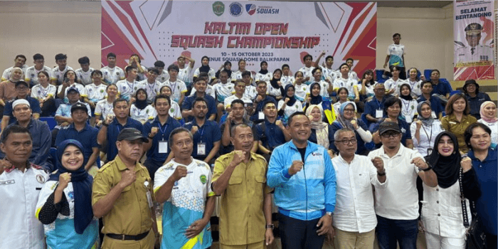 Kejuaraan Kaltim Open Squash Championship 2023 Resmi Dibuka