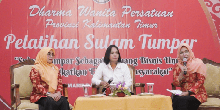 Selenggarakan Pelatihan Sulam Tumpar Untuk Melestarikan Budaya
