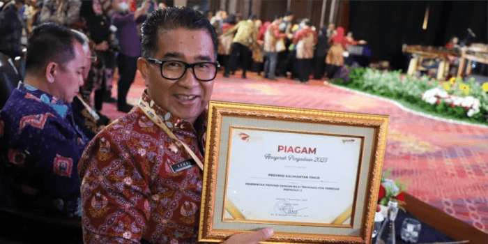 Kaltim Puncaki dan Dominasi 3 Besar Peringkat Nasional dalam Berbagai Kategori di Anugrah Pengadaan 2023