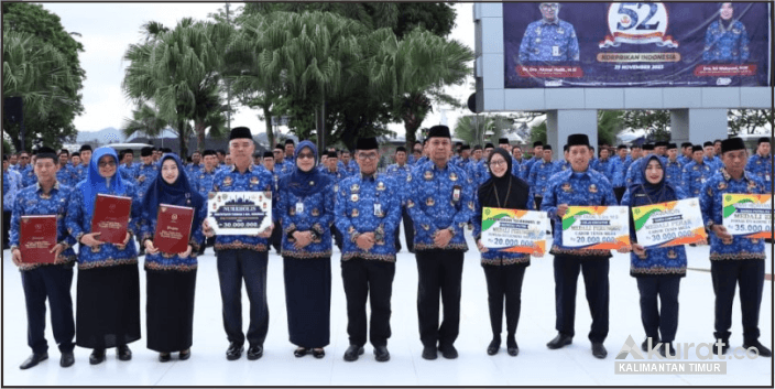 Pj Gubernur Kaltim Pimpin Upacara HUT KORPRI ke-52, Ajak Perkuat Transformasi Digital dalam Pemerintahan