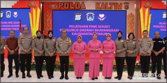 Wakapolda Kaltim dan Pejabat Utama Polda Dukung Pelatihan Pink Sehati Bhayangkari Kaltim