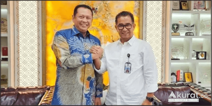 Ketua MPR RI Bambang Soesatyo Bersama Pj Akmal Malik Bahas Solusi Kelangkaan BBM di Kaltim