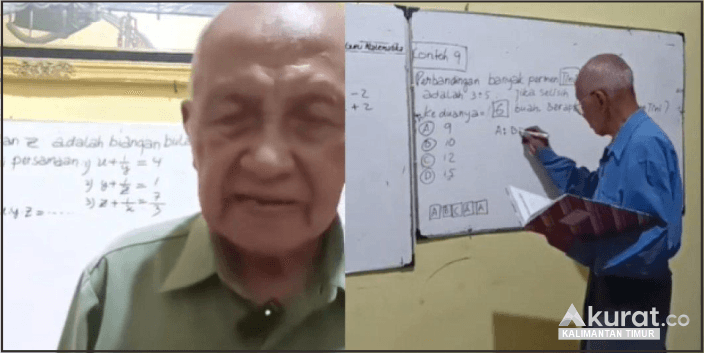 Mbah Melan, Kakek Hebat 78 Tahun Viral Mengajar Matematika di TikTok!